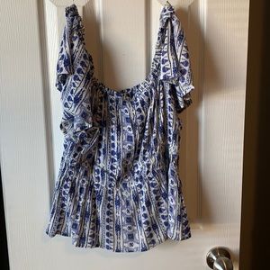 Off the shoulder crop top